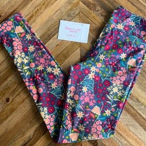 Tween floral leggings